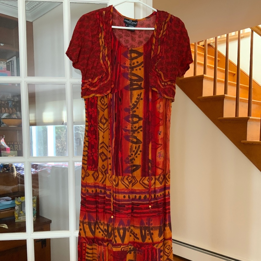 Women’s Vintage Midi Carole Little Dress, Size 8.